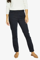 Jump Luxury Pocket Trim Jean in Navy - model front view