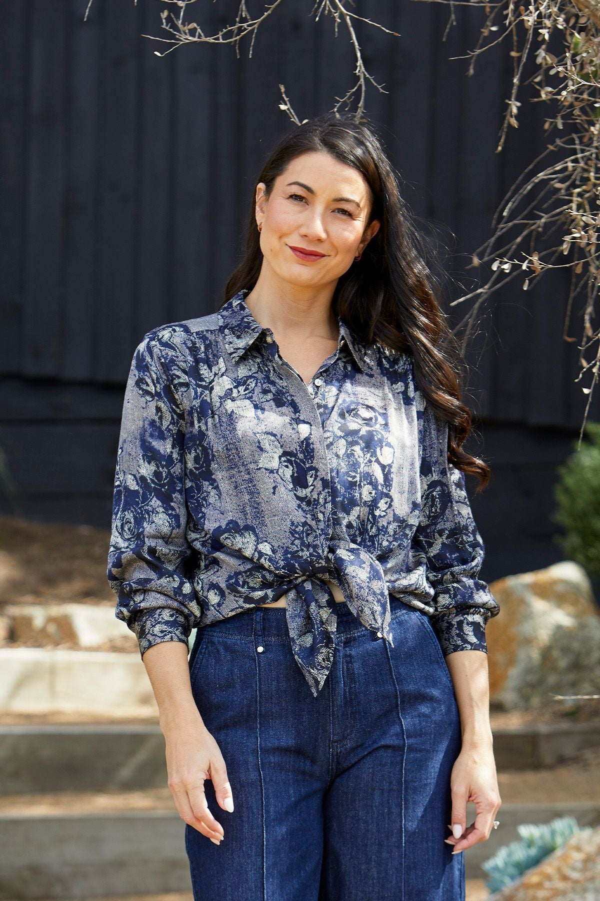 Jump Vintage Rose Shirt - front view