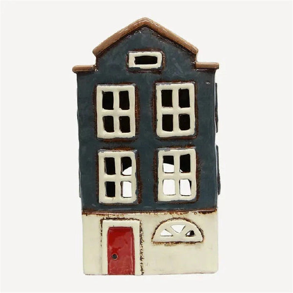 Tealight House Nordic Navy 23cm