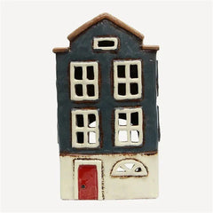 Tealight House Nordic Navy 23cm