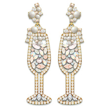 Load image into Gallery viewer, Earrings Champagne Glasses