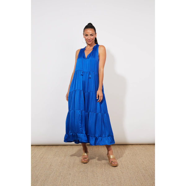 Barbados Tiered Maxi Cobalt