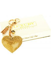 Load image into Gallery viewer, Luxury Heart Keyring Gift Boxed Luxe Gift &amp; Decor