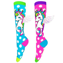 Load image into Gallery viewer, Mad Mia Flying Unicorn Socks