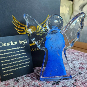 Glass Guardian Angel Blue