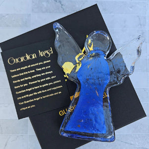 Glass Guardian Angel Blue