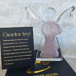 Glass Guardian Angel Pink