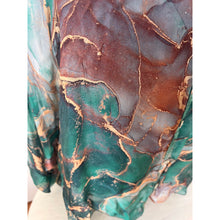 Load image into Gallery viewer, Marbla Silk Blouse Emerald Amber