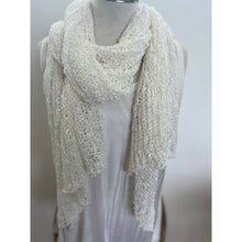 Load image into Gallery viewer, Scarf Crochet WHITE
