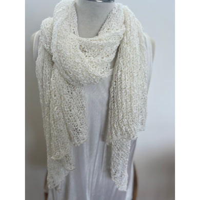 Scarf Crochet WHITE