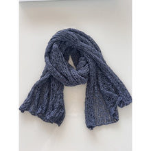 Load image into Gallery viewer, Scarf Crochet DENIM
